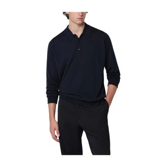 John Smedley Dorset Shirt - Heren - Truien - Blauw - Maat: L Wol