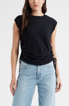 Caslon Ruched Tank in Black at Nordstrom Rack, Size X-Small