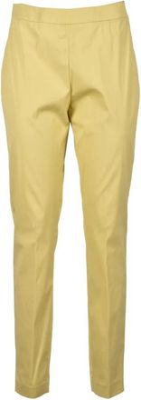 Fabiana Filippi Slim-fit broek - Dames - Slim Fit Broeken - Groen - XS - Katoen - Broeken
