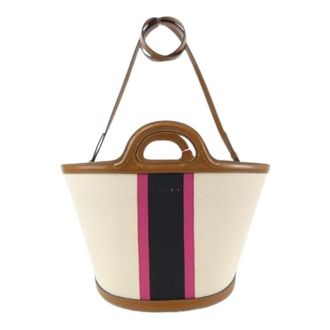 Marni Vintage Bucket Bags, unisex, Beige, ONE SIZE, Pre-owned Bmmp0097U3P6458 Shoulder Bag