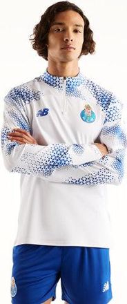 New Balance FC Porto Uomo New Balance 26/27 Midlayer in Bianco/Blu, Poliestere, Taglia XL