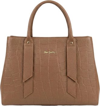 Pierre Cardin Bolso de mano acolchado de piel - Bags - Mujer - Marr&oacute;n - ONE SIZE