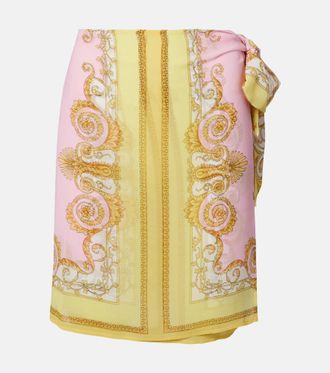 Versace Spring Barocco beach cover-up