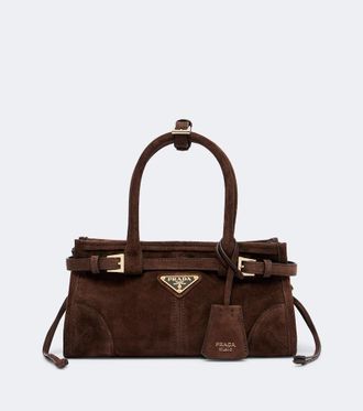 Prada Prada Bonnie Mini suede tote bag