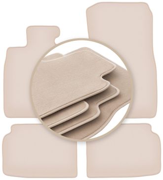 OEM Alfombrillas Beige Premium Para Bmw 7 F01 Berlina 2008-2015