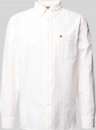Tommy Hilfiger Regular Fit Freizeithemd aus reiner Baumwolle in Offwhite, Größe XXL