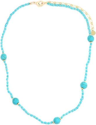 Panacea Turquoise Beaded Strand Necklace at Nordstrom