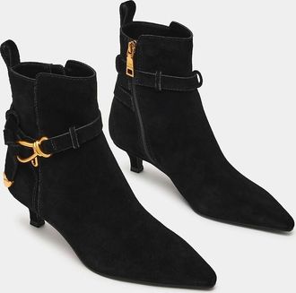 Steve Madden Spitse bottines van suèdeleer Roller