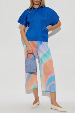 Pleats Please Issey Miyake Pleated Top, Womens, Blue