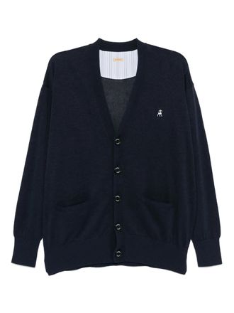 Undercover Cardigan con ricamo - Blu