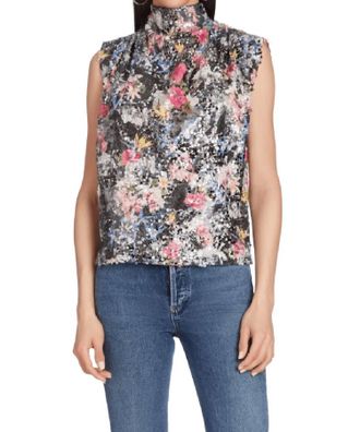Amanda Uprichard Middleton Top In Night Garden