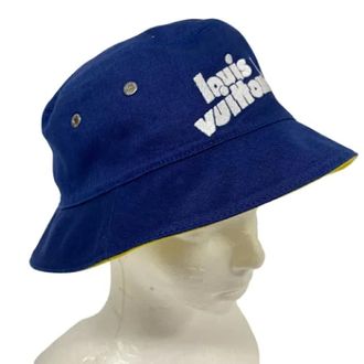 Louis Vuitton Pre-owned Accessories, female, Blue, Size: ONE SIZE Pre-owned Fabric hats