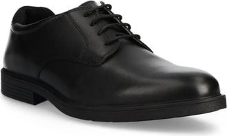 Geox lace-up leather derby shoes - men - Calf Leather/Rubber/Calf Leather - 44 - Black
