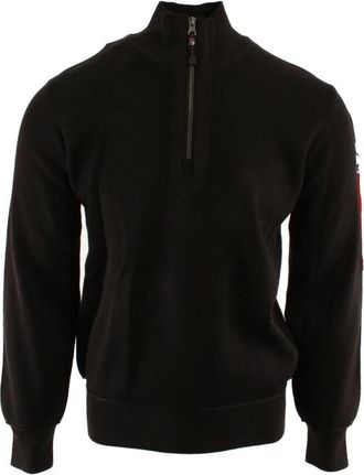 Parajumpers Basic Scoe Crewneck Sweater - Heren - V-hals truien - Zwart - S - Katoen - Truien & Vesten