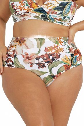 Artesands Womens Into The Saltu Botticelli Bikini Bottom In White Multi