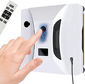 No Brand Robot Limpiacristales: Limpiador De Cristales Autom&aacute;tico E Inteligente Con Tecnolog&iacute;a De Pulverizaci&oacute;n, Potencia De Succi&oacute;n De 2200 Pa, Detecci&oacute;n De B