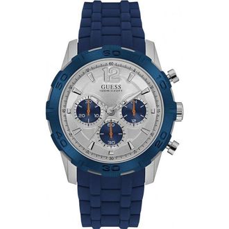 Guess W0864G6 Mens Watch - Navy Silicone - One Size