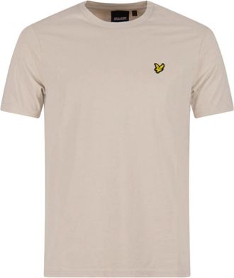 Lyle & Scott Mens Lyle & Scott Brand Chest Logo Cove T Shirt - Tan - Size: 38