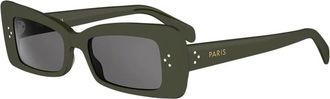 Celine Celine - 3 Dots HD Zonnebril - unisex - Accessoires - Groen - Maat: 52 MM