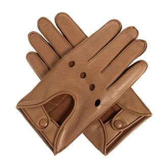 Giorgio Armani Gloves, male, Brown, Size: XL Leather gloves