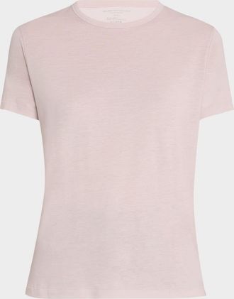 Majestic Filatures Lyocell Cotton Semi-Relaxed Short-Sleeve Crewneck tee