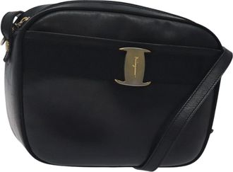 Ferragamo Vala Shoulder Bag Leather Leather Shoulder Bag Bag (Pre-Owned)