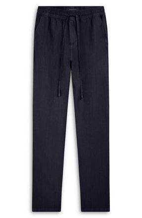 Bugatchi Linen Drawstring Pants in Navy at Nordstrom Rack, Size Xx-Large
