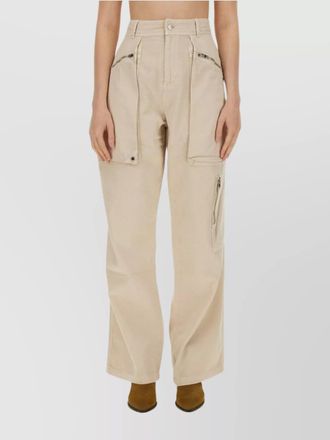 Isabel Marant cotton regular-fit wide-leg trousers