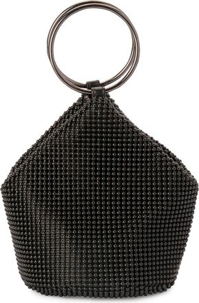 Olga Berg Bianca Mesh Bucket Bag in Black at Nordstrom