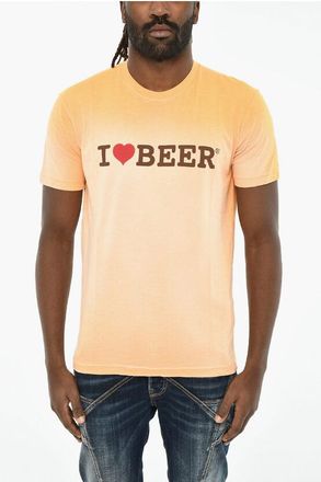 Dsquared2 Crewneck T-Shirt with Ombre Effect size M