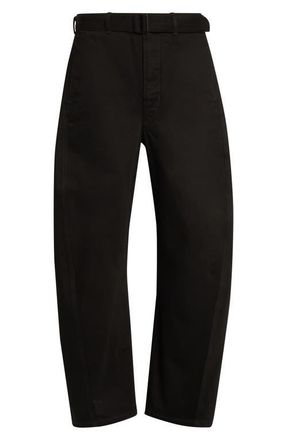 Christophe Lemaire Twisted Belted Pants in Slate at Nordstrom, Size 34 Us