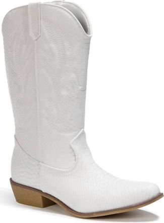 Matisse Footwear Womens Gaucho Boots In White Snake