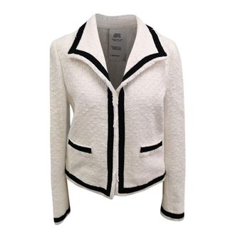 Moschino White Single Breasted Jacket Size XS
