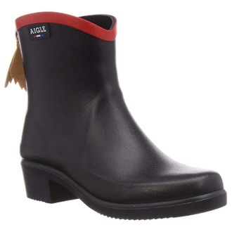 Aigle Miss Juliette Bottillon 2 Rubber Womens Ankle Boots - Marine Rouge - Size:UK 7.5
