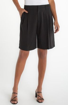 Liverpool L.A. High Waist Bermuda Shorts in Black at Nordstrom, Size 10