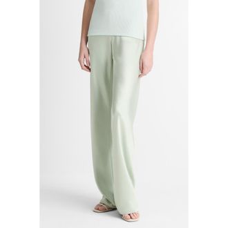 Vince Fluid High Waist Straight Leg Pants in Lt Jade Water at Nordstrom Rack, Size X-Large
