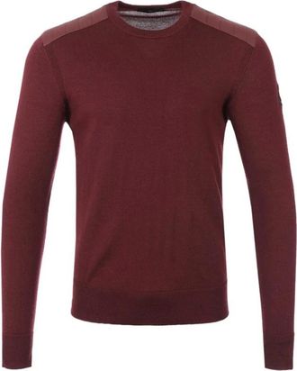Belstaff Stijlvolle Sweaters voor elke gelegenheid - Heren - Ronde hals truien - Rood - S - Truien & Vesten