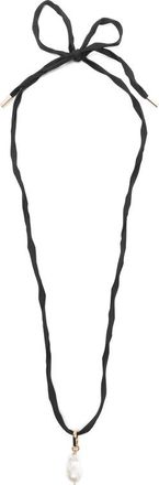 Carven Talisma Pearl Tie Necklace
