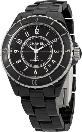 Chanel Pre-owned Chanel J12 Black Dial Ladies Watch H5697