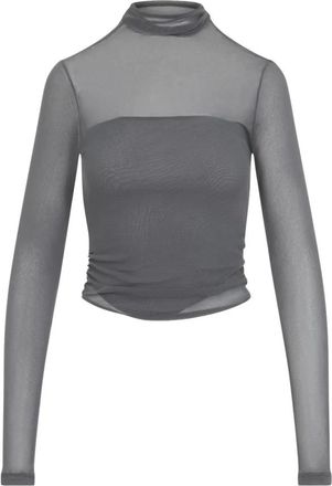 Christophe Lemaire Tops, Dames, Grijs, M, Ballerina Foulard Top