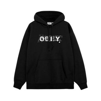 Obey Hoodies & sweatvesten, Heren, Zwart, L, Katoen, Hoodie