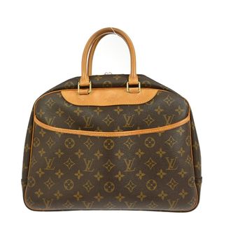 Louis Vuitton Deauville Handbag Monogram Canvas Brown Canvas Handbag (Pre-Owned)