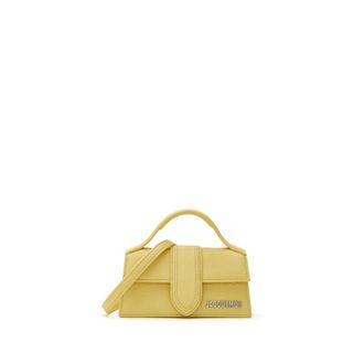 Jacquemus Handbags, female, Yellow, Size: ONE SIZE Yellow Mini Leather Shoulder Bag