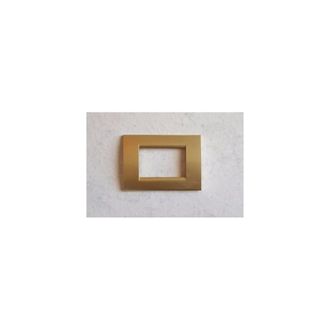 Trade Shop Trade Shop - Placca Placche Placchete Compatibili Living Light In Abs 3 4 7 Posti Colorate - Oro Satinado