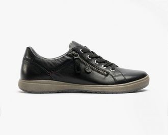 Josef Seibel CAREN 12 Dames Leren Sneakers Zwart