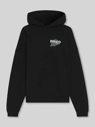 HUGO BOSS Oversized Hoodie aus reiner Baumwolle Modell DALESSANDRA in Black, Gr&ouml;&szlig;e XS