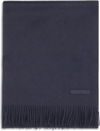 Ermenegildo Zegna Cashmere Sjaal - Heren - Wintersjaals - Blauw - ONE Size - Accessoires