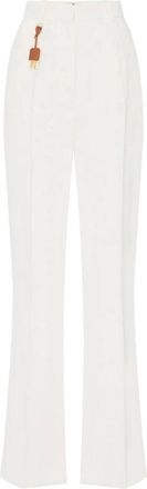 Elisabetta Franchi Mujer, Pantalones, Blanco, Talla: XL