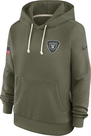 Nike Las Vegas Raiders Salute to Service Sideline Nike Womens Dri-FIT NFL Pullover Hoodie in Brown | 03C32DHA2Q-ACE
