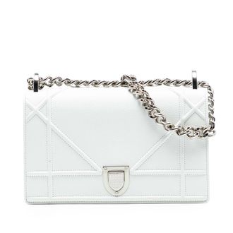 Dior Tweedeklasse Klein Gegrainter Kalfsleer Diorama Flap
